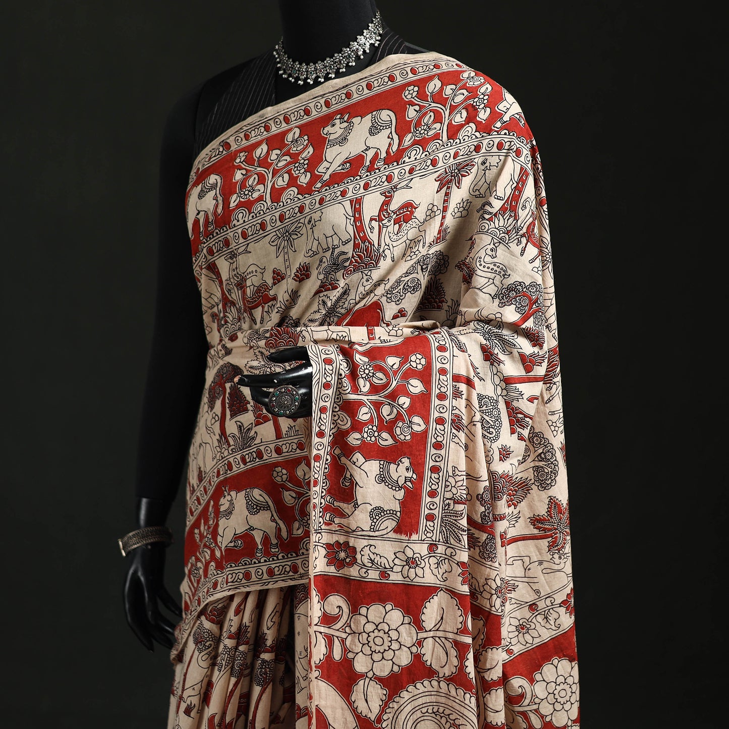 Kalamkari Printed Cotton Saree 66
