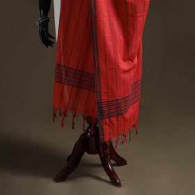 Jacquard Woven Cotton Dupatta with Tassels 03