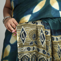 Ajrakh Modal Silk Saree