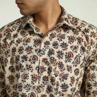 Pedana Block Print Cotton Men Kalamkari Shirt 03