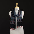 Ajrakh Hand Block Print Natural Dyed Mashru Silk Stole 25