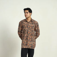 Pedana Block Print Cotton Men Kalamkari Shirt 07