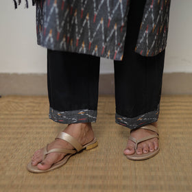 Grey - Handloom Cotton Pochampally Ikat Kurta Set 04