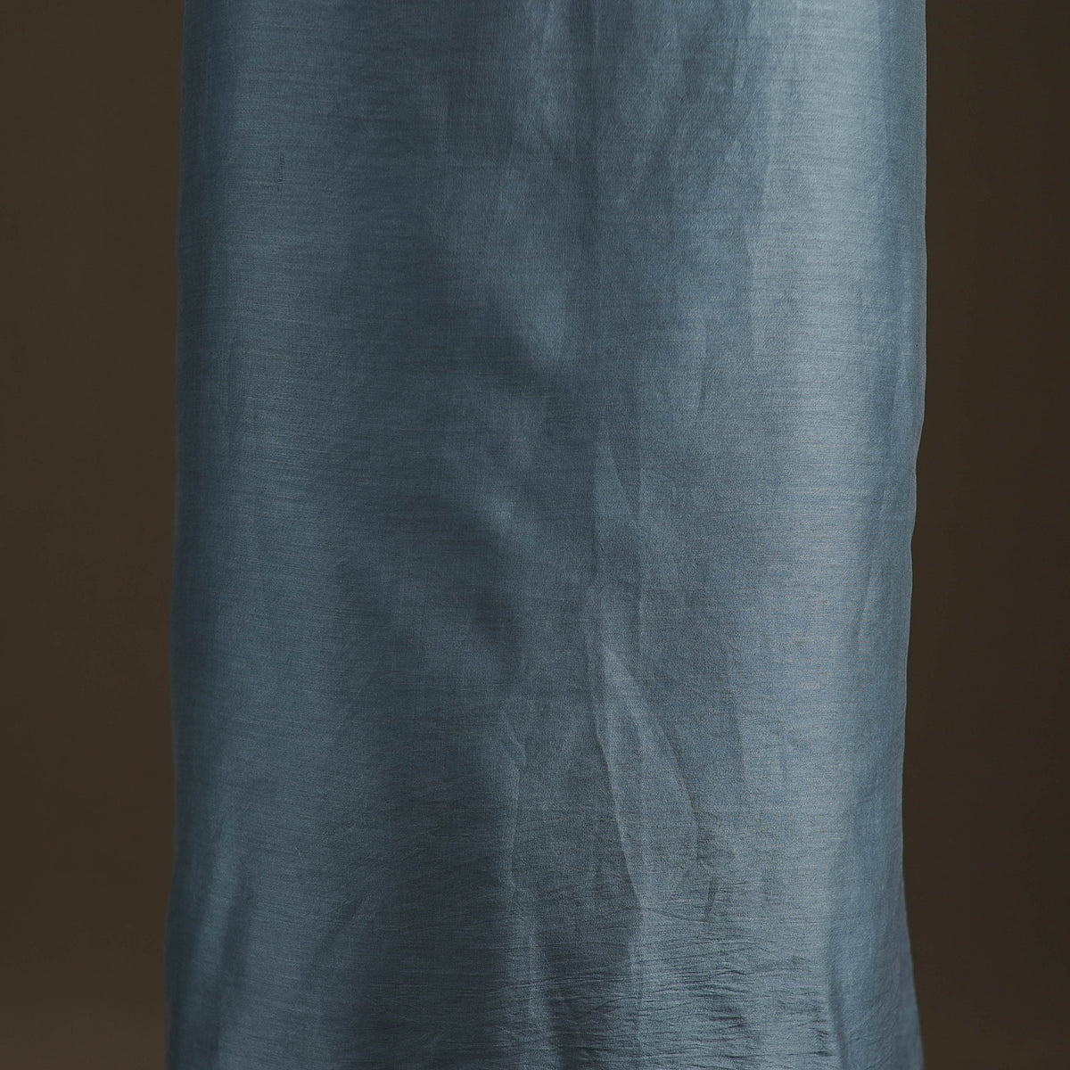 Blue - Handpainted Srikalahasti Handloom Chanderi Silk Unstitched Kurta (2.3M) 33