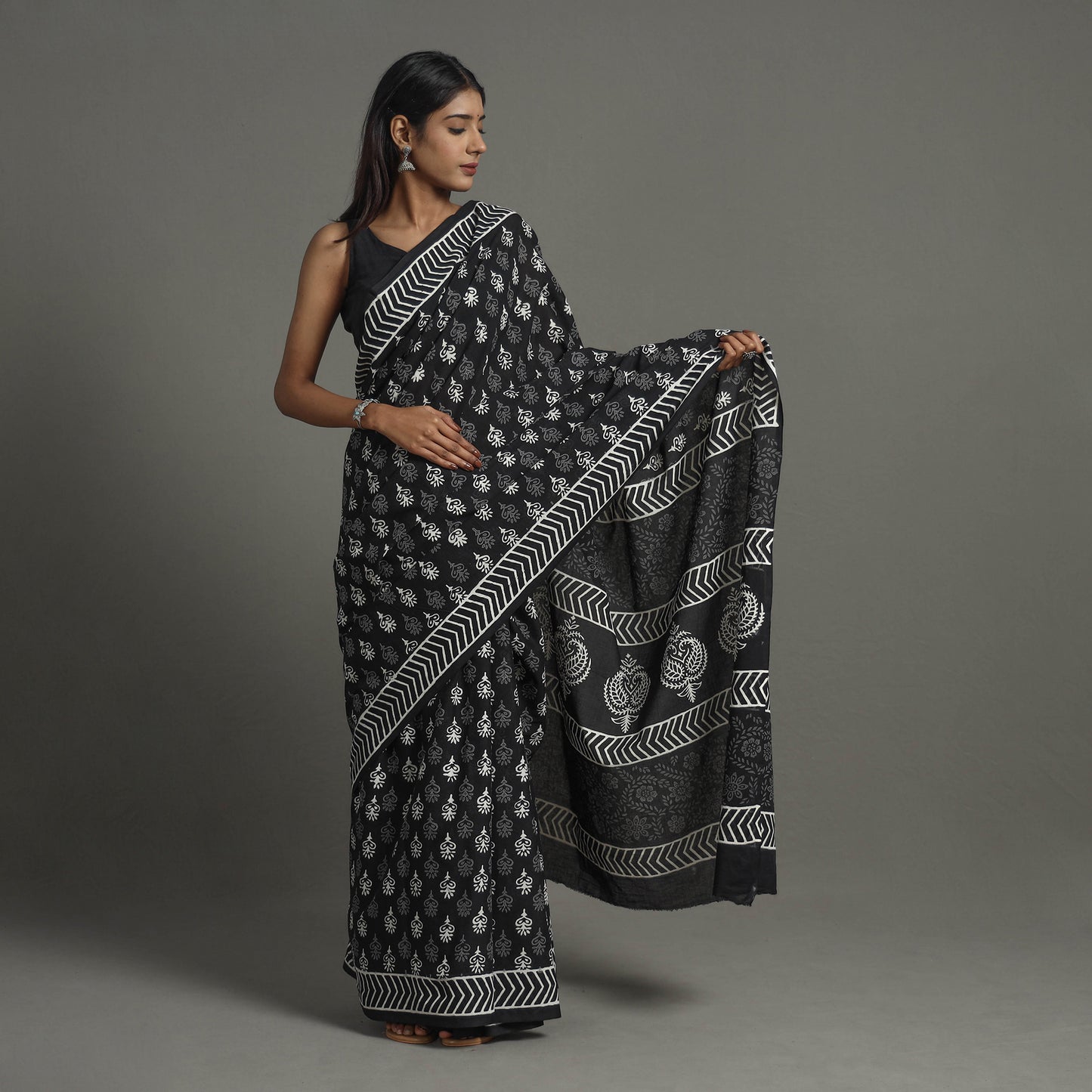 Bagru Saree