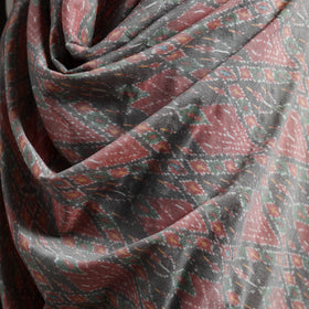 Pochampally Ikat Pure Handwoven Merino Wool x Silk Shawl 06
