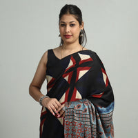 Ajrakh Modal Silk Saree