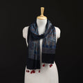 Ajrakh Hand Block Print Natural Dyed Mashru Silk Stole 27