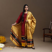 Red - Bhagalpuri Handloom Tussar Silk Suit Set 12