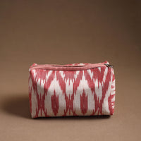 Maroon - Handmade Cotton Toiletry Pouch 01