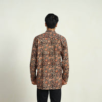 Pedana Block Print Cotton Men Kalamkari Shirt 07