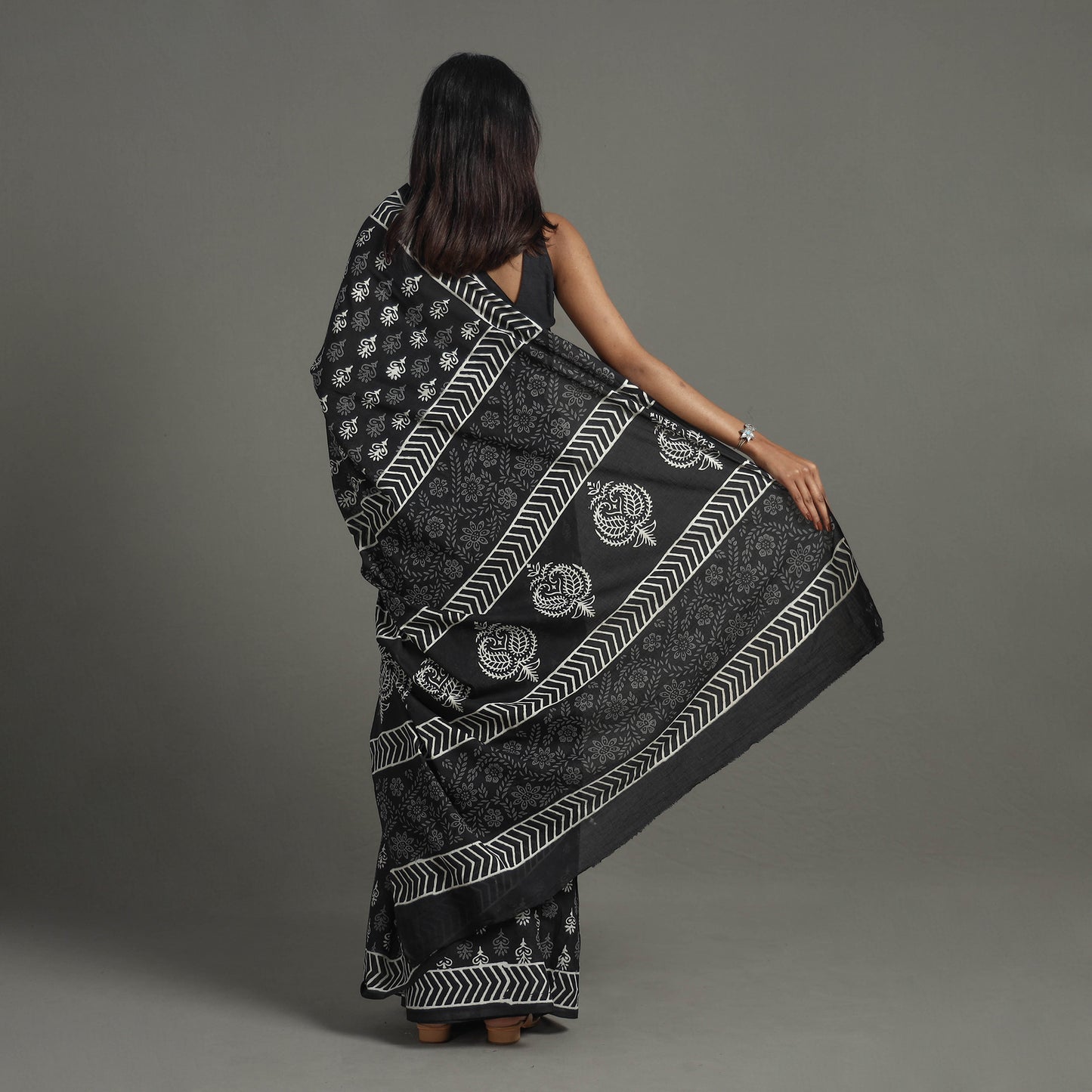 Bagru Saree