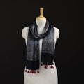 Ajrakh Hand Block Print Natural Dyed Mashru Silk Stole 28