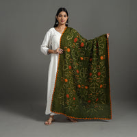 Green - Kutch Tie-Dye Cotton Bandhani Dupatta 02