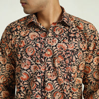 Pedana Block Print Cotton Men Kalamkari Shirt 07