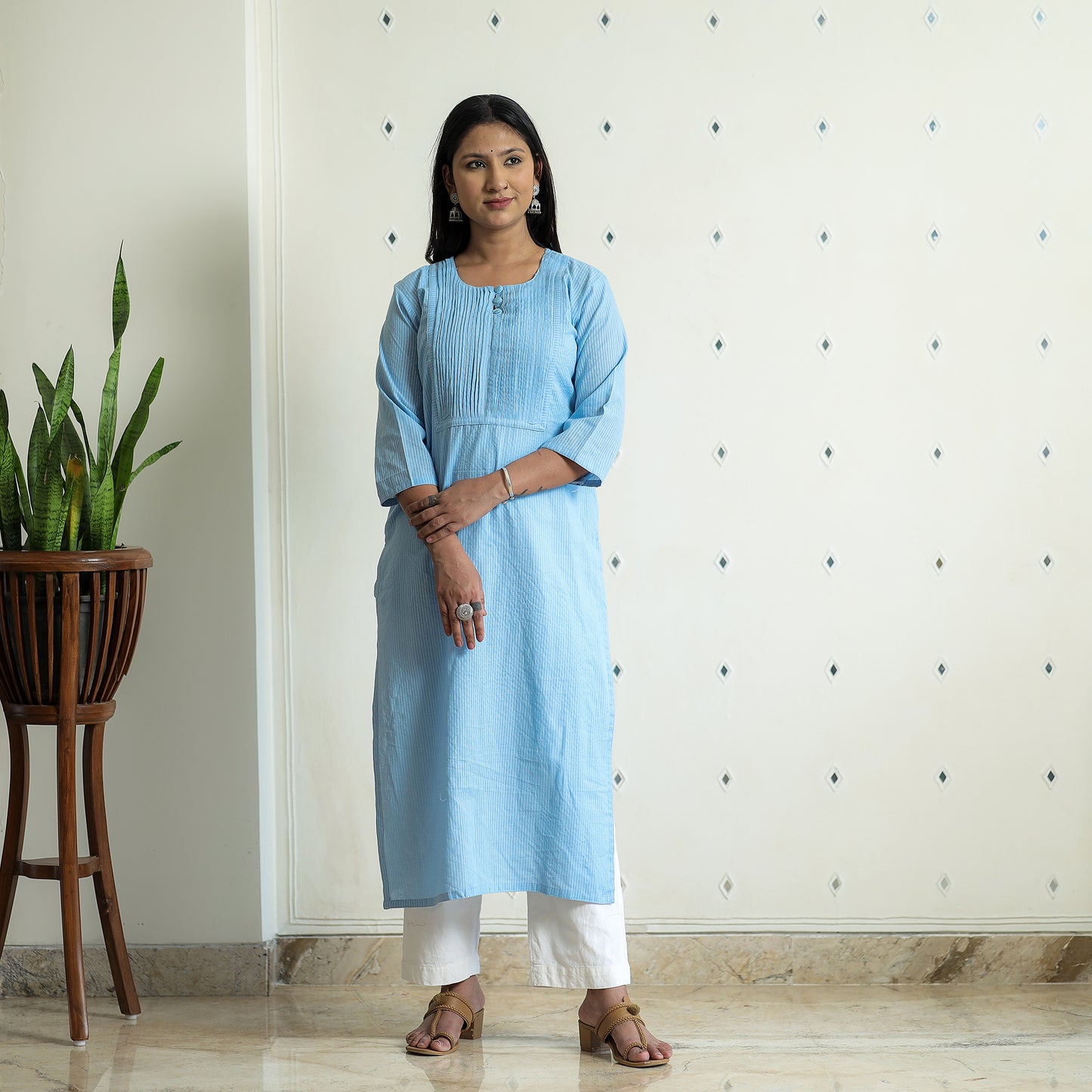 running stitch kurta