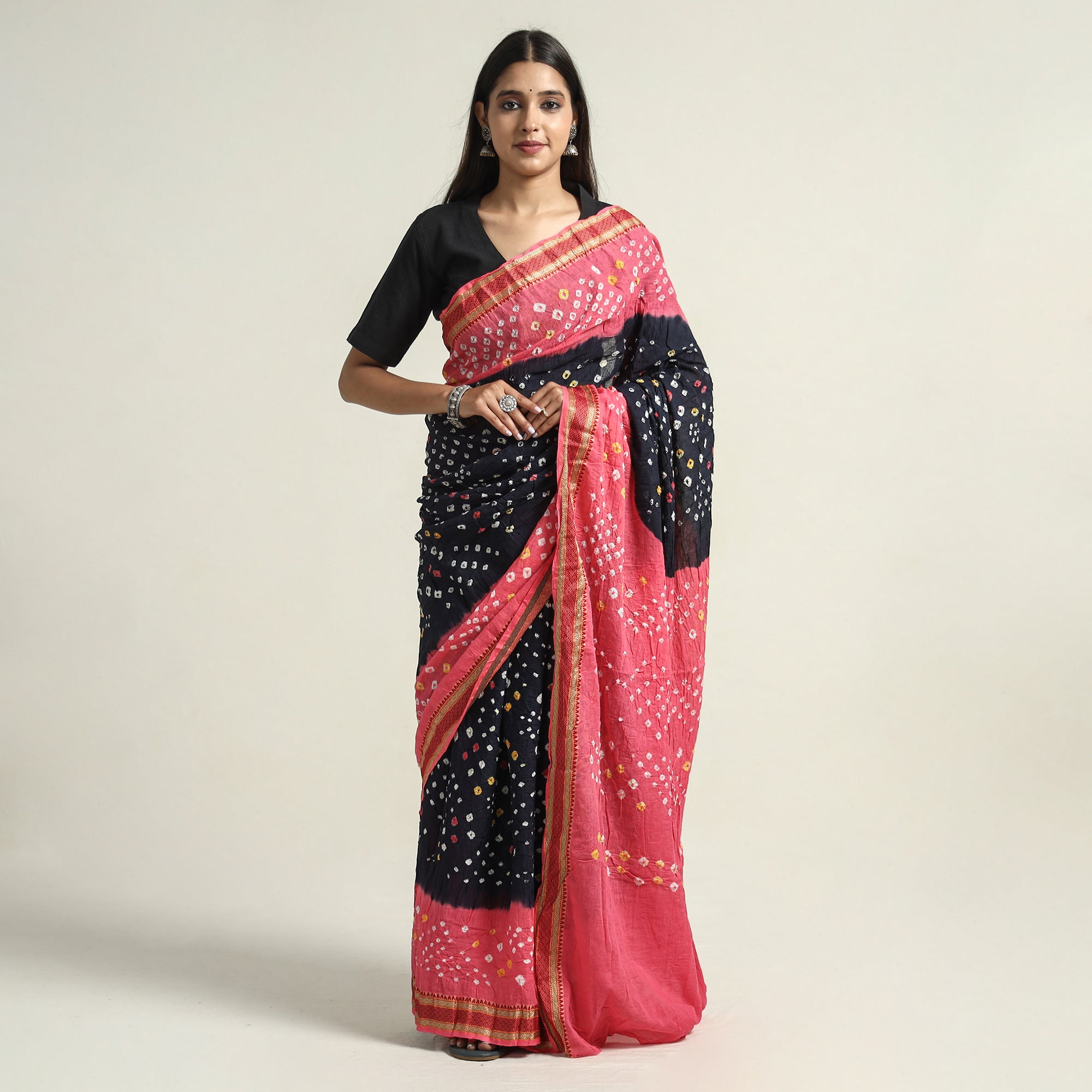 Printed Cotton Casual Bandhani Saree in Villupuram at best price by Aarvee  Exims - Justdial