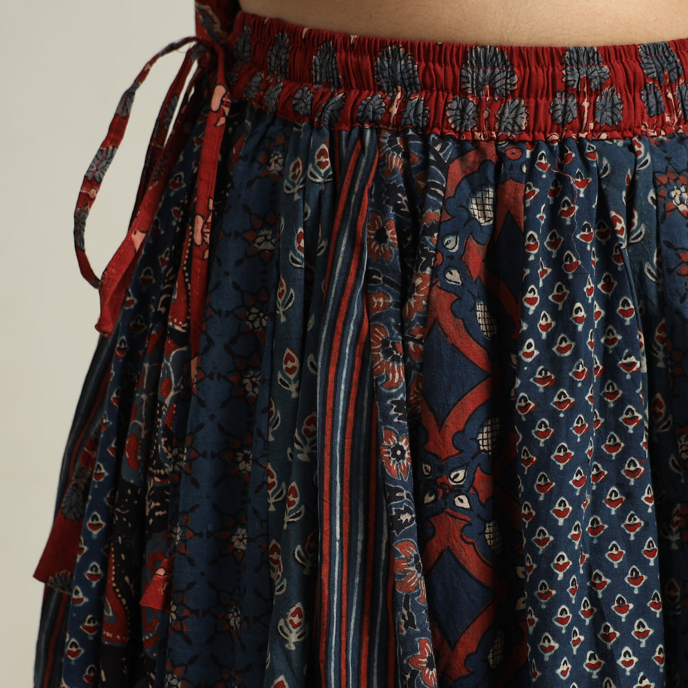 Ajrakh Patchwork Skirt 