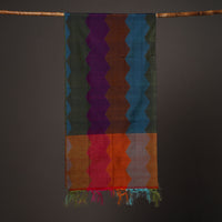 Handloom Silk Cotton Pochampally Ikat Stole 17