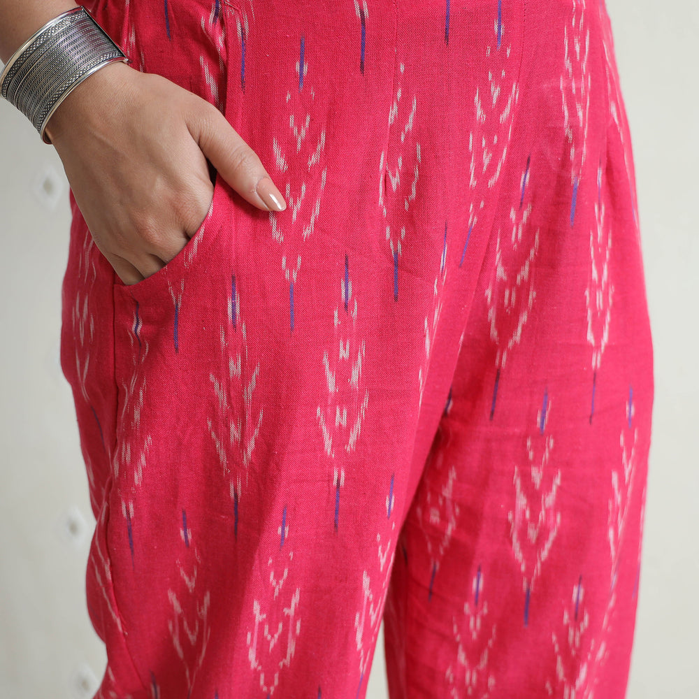 Pink - Pochampally Ikat Cotton Co-Ord Set 15