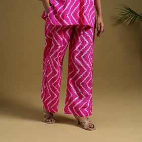 Buy Pink Tie & Dye Cotton Shibori Co-Ord Set Online in India