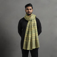 Yellow - Kumaun Handwoven Pure Merino Wool Shawl for Men 95