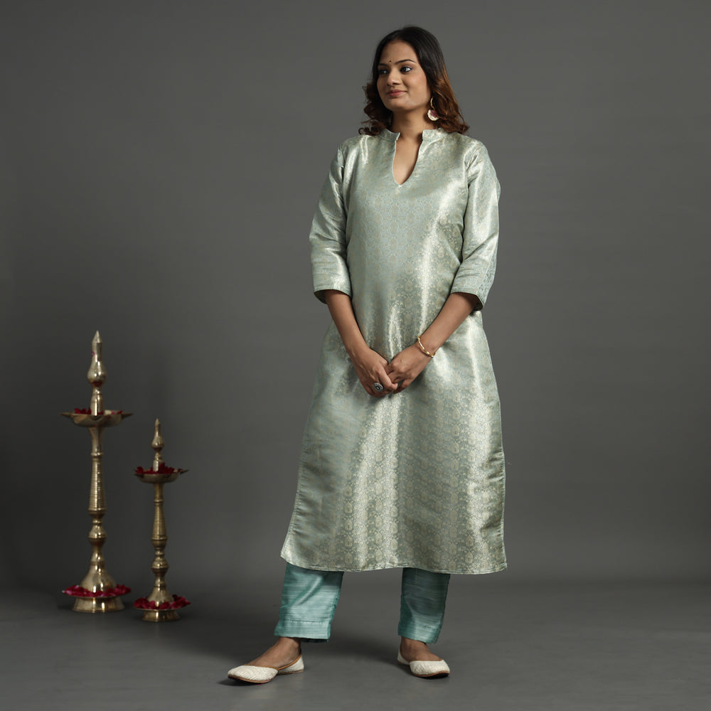 Banarasi Silk Kurta with Pant Set
