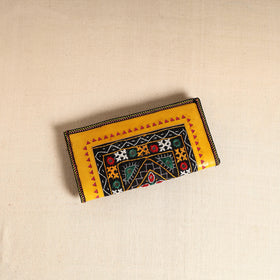 Traditional Kutch Hand Embroidery Leather Clutch / Wallet 53