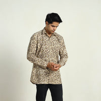 Pedana Block Print Cotton Men Kalamkari Shirt 08