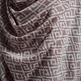 Pochampally Ikat Pure Handwoven Merino Wool x Silk Shawl 08