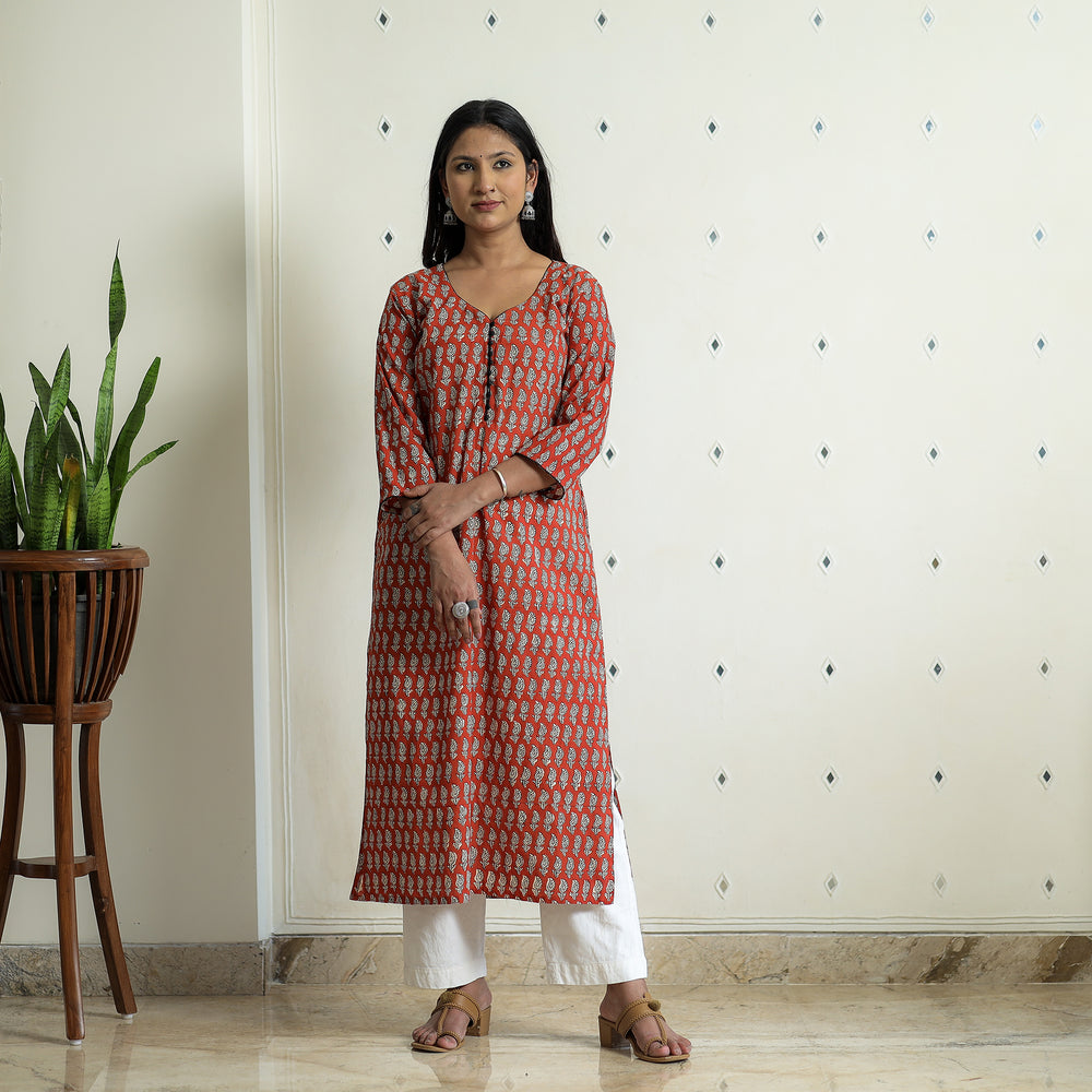 bagru print kurta