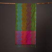 Handloom Silk Cotton Pochampally Ikat Stole 10