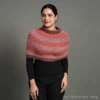 Maroon - Kumaun Hand Knitted Woolen Cowl 91