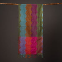 Handloom Silk Cotton Pochampally Ikat Stole 09