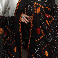 Black - Kutch Tie-Dye Cotton Bandhani Dupatta 05