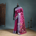 Pure Cotton Handloom Bengal Tant Saree with Zari & Thread Work 02