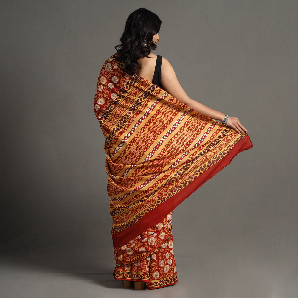 Bagru Saree