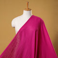 Pink Prewashed Slub Cotton Plain Fabric
