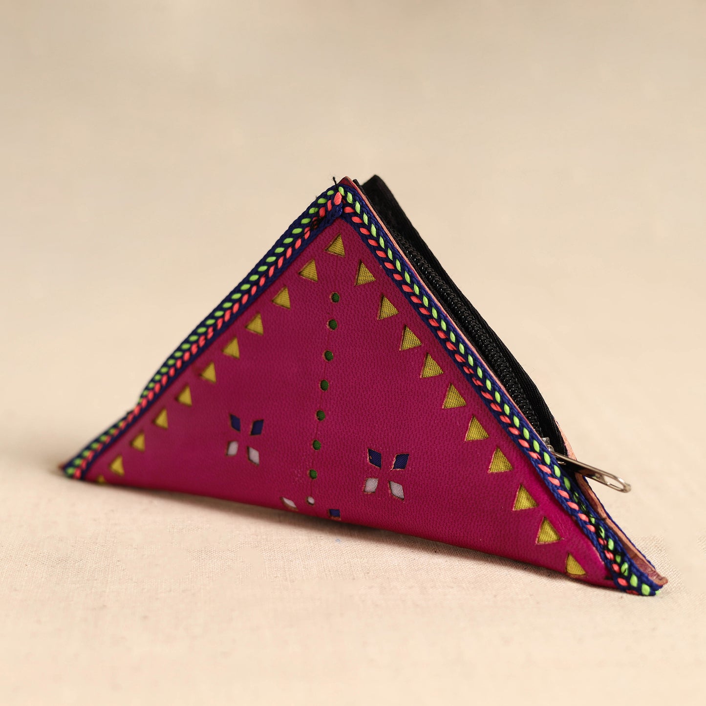 Traditional Kutch Leather Clutch / Wallet 78