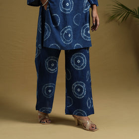 Buy Blue Tie & Dye Cotton Shibori Co-Ord Set Online in India