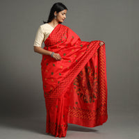 Kantha embroidery Saree