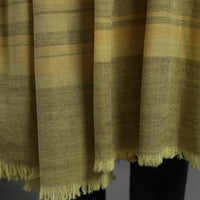 Yellow - Kumaun Handwoven Pure Merino Wool Shawl for Men 97