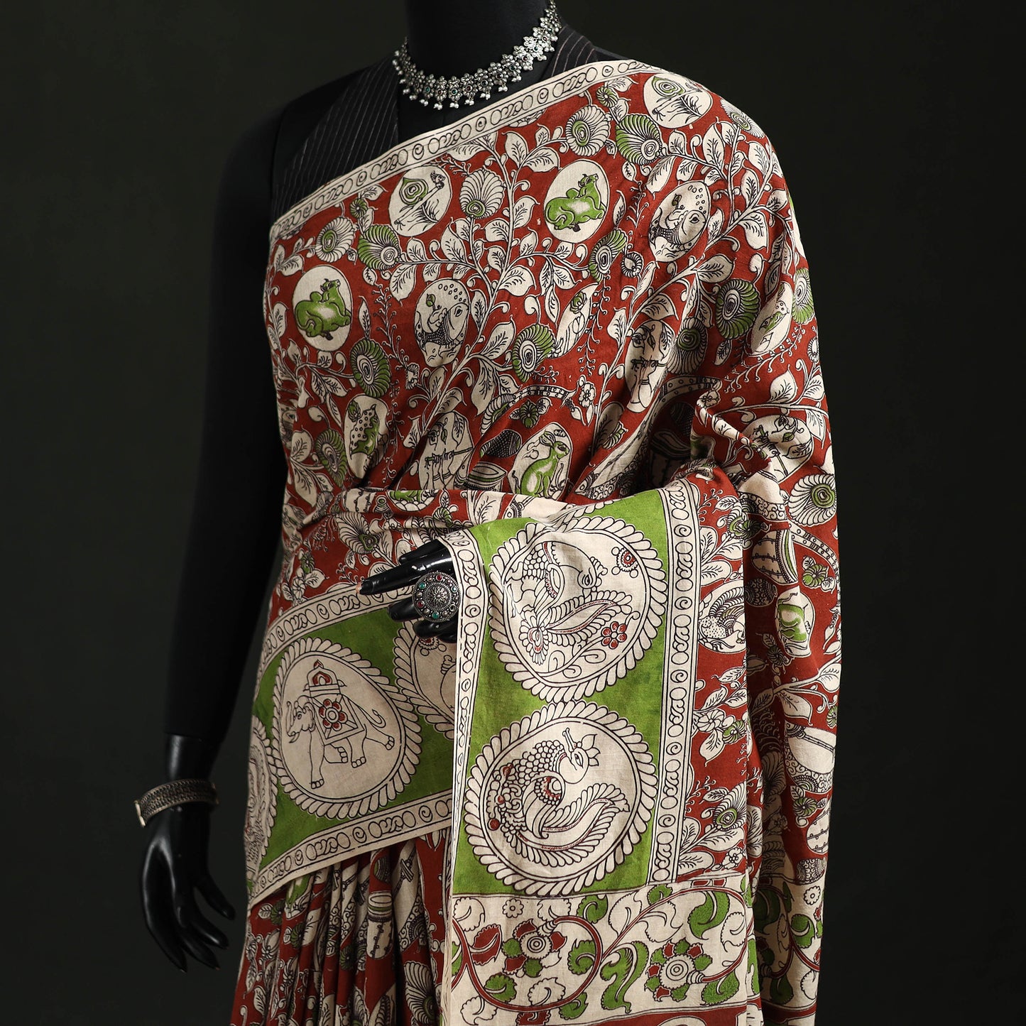 Kalamkari Printed Cotton Saree 71