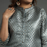  Elegant Banarasi Brocade Silk Kurta with Pant Set