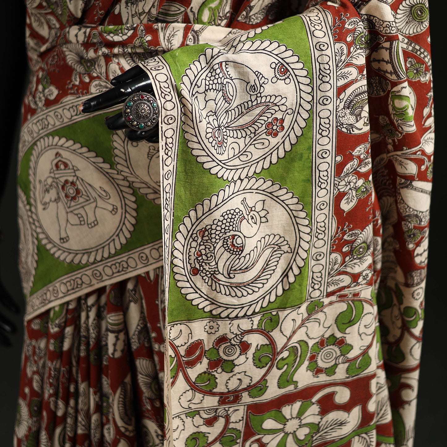 Kalamkari Printed Cotton Saree 71