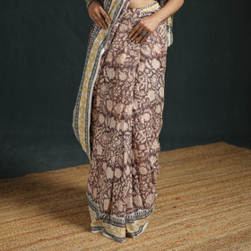 Sanganeri Hand Block Print Pure Mul Cotton Ready To Wear Saree  03