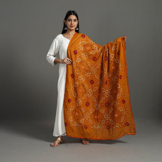 Kutch Tie-Dye Cotton Bandhani Dupatta 09