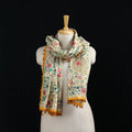 Ranihati Chanderi Silk Hand Embroidered Stole with Pom Pom 285