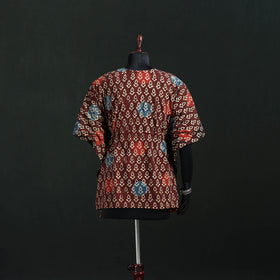 Multicolor - Ajrakh Hand Block Print Natural Dyed Cotton Kaftan (Short) 41
