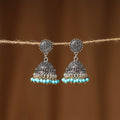 Zoya German Silver Beaded Jhumki Earrings